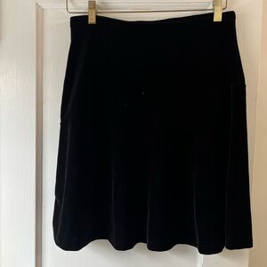 Old Navy Black Velvet Skirt